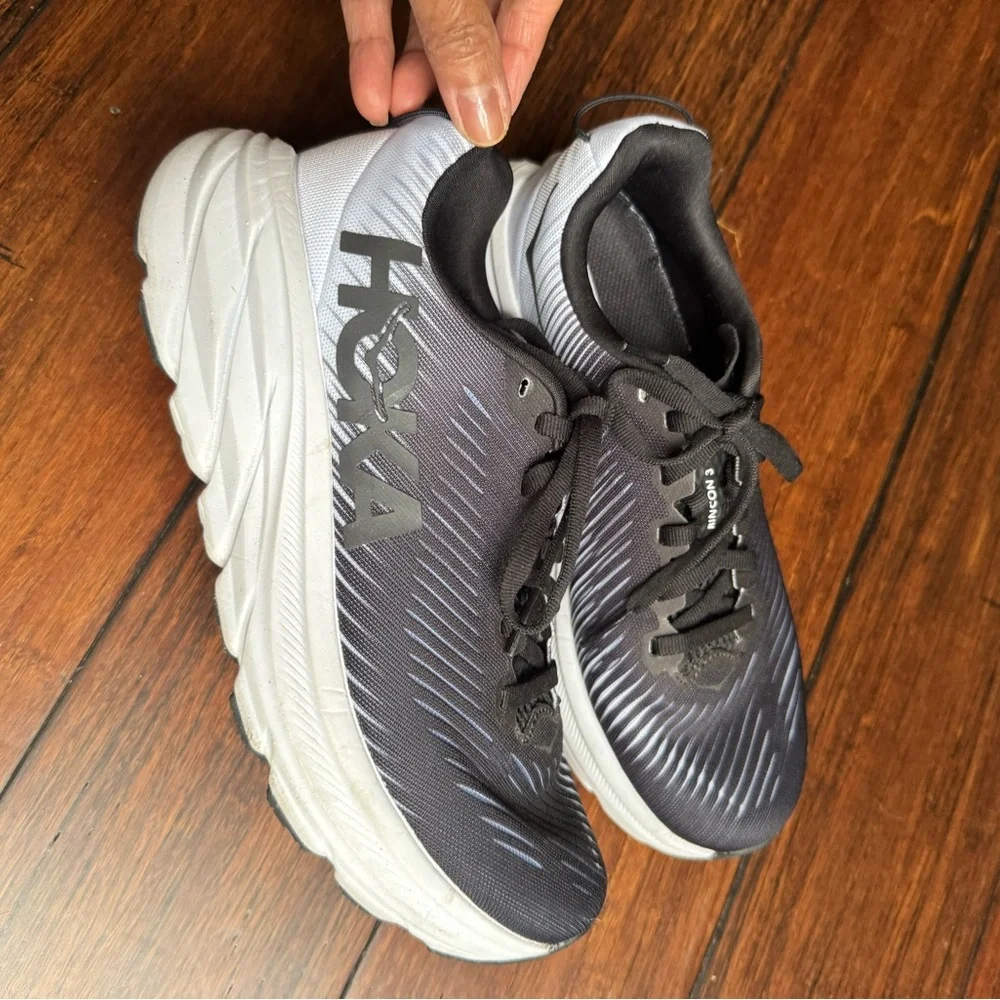 SALE!!! Hoka Navy/Black Athletic Shoes women size 6 Medium - Picture 2 of 8